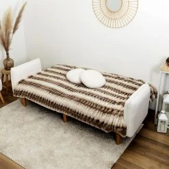 Altobuy FLIP - Canapé Convertible Bois D'Eucalyptus Tissu Blanc -Magasin Joss & Main flip canape convertible bois deucalyptus tissu blanc 14137342 39414504 1140x1140