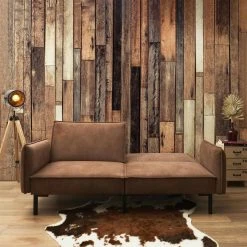 Altobuy FLIP - Canapé Convertible Bois D'Eucalyptus Tissu Marron -Magasin Joss & Main flip canape convertible bois deucalyptus tissu marron 14137344 39414512 1140x1140