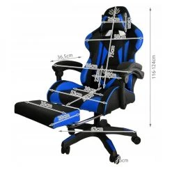 Malatec GAMER Fauteuil De Bureau Siège Gaming Dossier Inclinable Avec Repose-... 8 Malatec GAMER Fauteuil De Bureau Siège Gaming Dossier Inclinable Avec Repose-... -Magasin Joss & Main gamer fauteuil de bureau siege gaming dossier inclinable avec repose pieds bleu 11746690 30984418 1140x1140