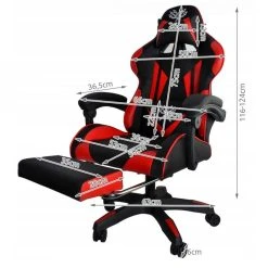 Malatec GAMER Fauteuil De Bureau Siège Gaming Dossier Inclinable Avec Repose-... -Magasin Joss & Main gamer fauteuil de bureau siege gaming dossier inclinable avec repose pieds rouge 11746682 30984386 1140x1140