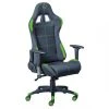 Altobuy GAMER - Fauteuil Gaming Tissu Noir Et Vert