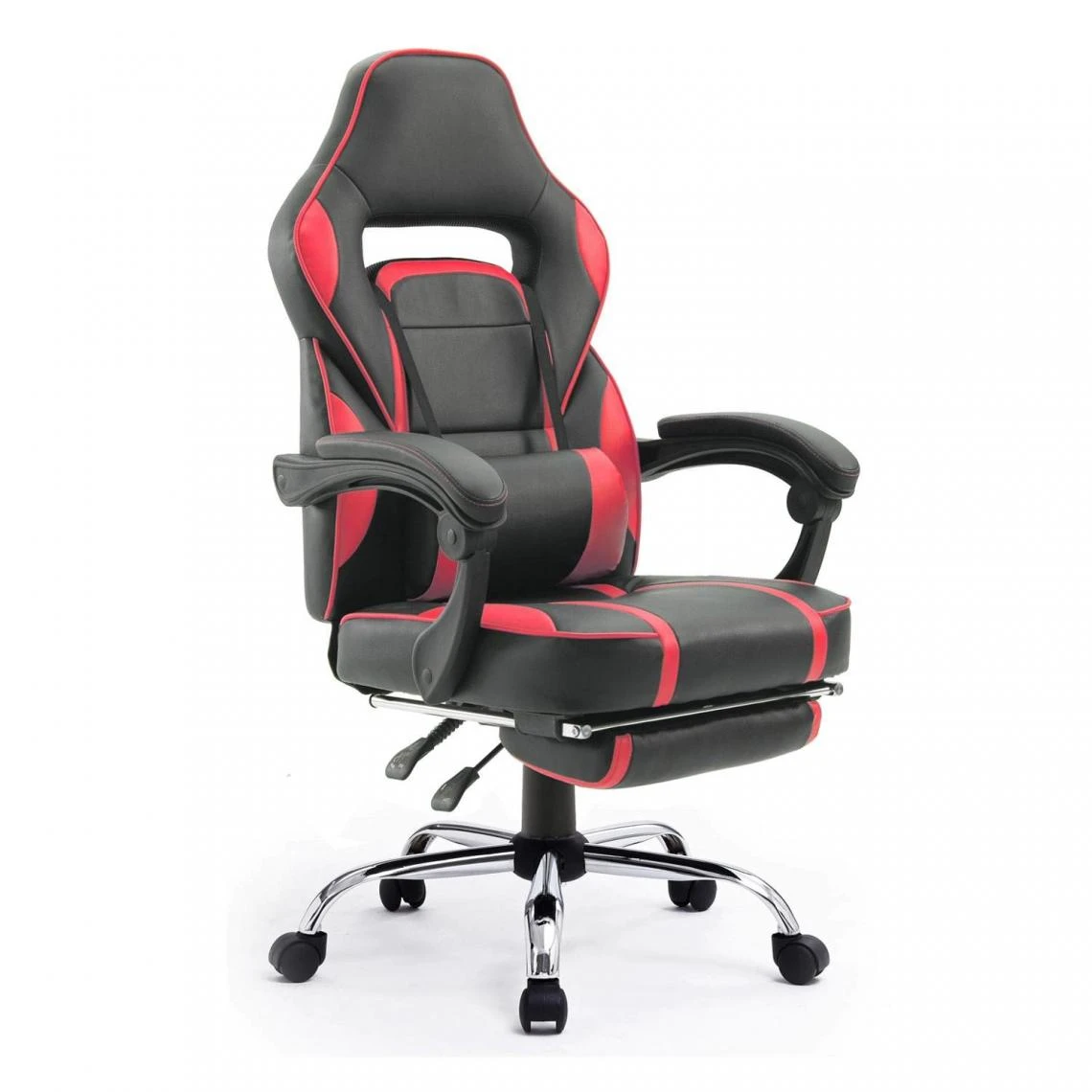 Beneffito GHOST - Fauteuil De Bureau GAMER Inclinable Avec Repose-pieds - Rouge 1 Beneffito GHOST - Fauteuil De Bureau GAMER Inclinable Avec Repose-pieds - Rouge