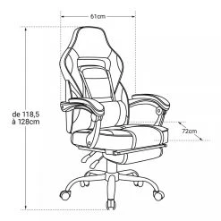 Beneffito GHOST - Fauteuil De Bureau GAMER Inclinable Avec Repose-pieds - Rouge 5 Beneffito GHOST - Fauteuil De Bureau GAMER Inclinable Avec Repose-pieds - Rouge -Magasin Joss & Main ghost fauteuil de bureau gamer inclinable avec repose pieds rouge 11813634 31219060 1140x1140