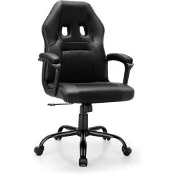 GIANTEX Chaise De Bureau Ergonomique Inclinable 90-115° Chaise Gaming...