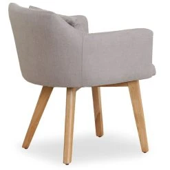 MENZZO Chaise / Fauteuil Scandinave Gybson Tissu Beige -Magasin Joss & Main gybson lf5030 beige dos 1 2