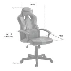 HAPPY GARDEN - Fauteuil Gamer -Magasin Joss & Main happy garden fauteuil gamer 10732434 27947556 1140x1140