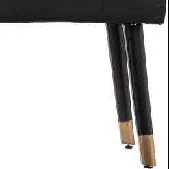 Atmosphera, Createur D'Interieur Banquette Velours Salon Noir - Atmosphera -Magasin Joss & Main i4 157236a 30092019170333