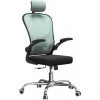 Hucoco JEANA - Fauteuil De Bureau Ergonomique - Hauteur Ajustable - Avec Acco...