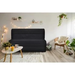SANS MARQUE JOE Banquette BZ 3 Places - Tissu Noir - Contemporain - L 143 X P 97 C... -Magasin Joss & Main joe banquette bz 3 places tissu noir contemporain l 143 x p 97 cm 10517134 27260600 1140x1140