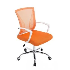Icaverne Joli Chaise De Bureau Edition Prague C Couleur Orange