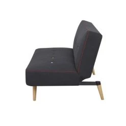 SANS MARQUE LOLA Clic Clac - Tissu Noir - Pieds Bois Naturel - L 180 X P 83 X H 78... -Magasin Joss & Main lola clic clac tissu noir pieds bois naturel l 180 x p 83 x h 78 cm 7699418 23225337 1140x1140