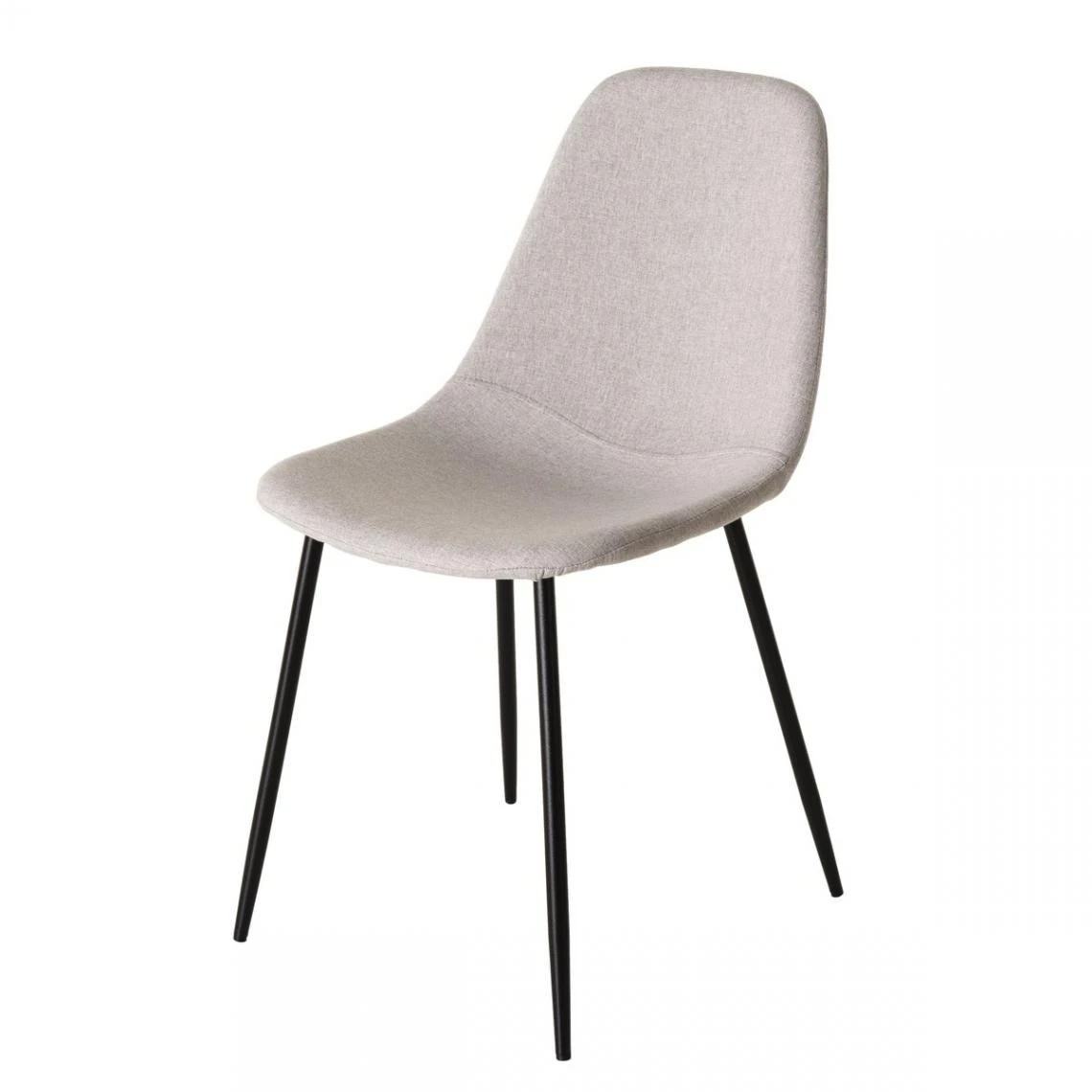 MACABANE Lot De 2 Chaises TOM Tissu Beige Pieds Métal 13 MACABANE Lot De 2 Chaises TOM Tissu Beige Pieds Métal – Image 13