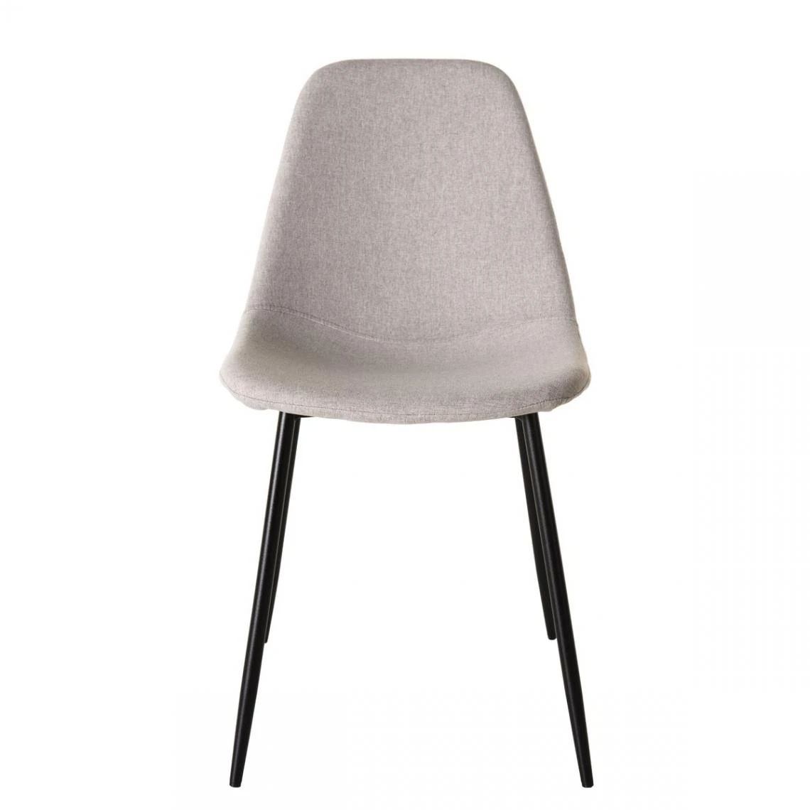 MACABANE Lot De 2 Chaises TOM Tissu Beige Pieds Métal 14 MACABANE Lot De 2 Chaises TOM Tissu Beige Pieds Métal – Image 14