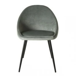 MACABANE Lot De 2 Chaises TOM Velours Jade Pieds Métal -Magasin Joss & Main lot de 2 chaises tom velours jade pieds metal design 3197644 4 1140x1140 1