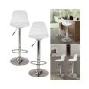 Idmarket Lot De 2 Tabourets De Bar KARL Design Blanc