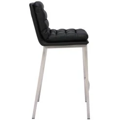 Decoshop26 Lot De 2 Tabourets De Bar En Similicuir Noir Avec Dossier Et Assise Ex... -Magasin Joss & Main lot de 2 tabourets de bar en similicuir noir avec dossier et assise extra confort support en acier tdb10241 11906960 31502514 1140x1140