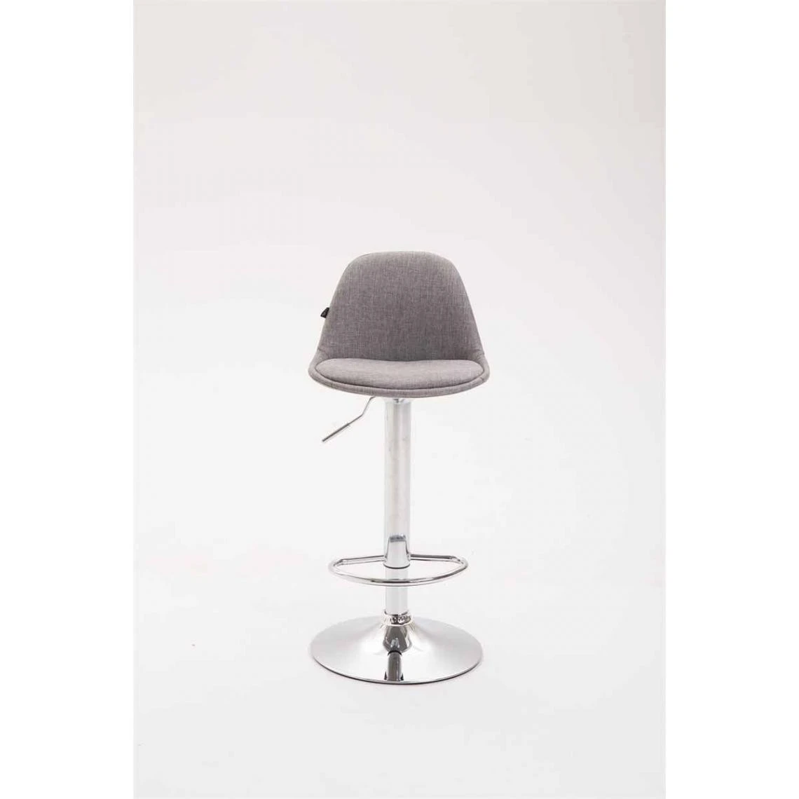 Decoshop26 Lot De 2 Tabourets De Bar En Tissu Gris Et Cadre En Métal Hauteur Ré... 2 Decoshop26 Lot De 2 Tabourets De Bar En Tissu Gris Et Cadre En Métal Hauteur Ré... – Image 2