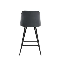 Baita Lot De 2 Tabourets De Bar Eugene - Velours Gris Et Pieds Noirs - Haute... -Magasin Joss & Main lot de 2 tabourets de bar eugene velours gris et pieds noirs hauteur dassise 72 cm 12070038 31994978 1140x1140
