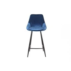 Vente-unique Lot De 2 Tabourets De Bar - Velours - Bleu Nuit - MASURIE -Magasin Joss & Main lot de 2 tabourets de bar masurie velours bleu nuit 10336008 26720324 1140x1140