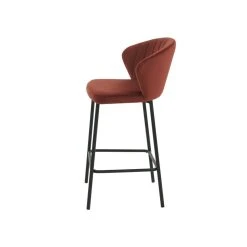 Vente-unique Lot De 2 Tabourets - Velours Et Métal - Terracotta - CRUSTI -Magasin Joss & Main lot de 2 tabourets velours et metal terracotta crusti 13839538 38366166 1140x1140