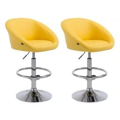 Icaverne Magnifique Lot De 2 Tabourets De Bar Imitation Cuir Collection Manille...