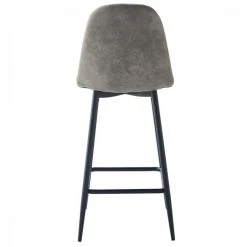 Moloo MANCHESTER - Chaise De Bar Vintage Microfibre Marron Clair Pieds Mét... -Magasin Joss & Main manchester chaise de bar vintage microfibre marron clair pieds metal noir x4 11964038 31725436 1140x1140