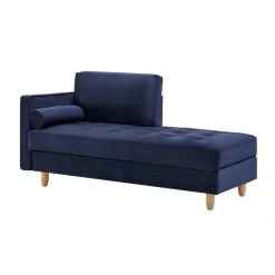 BUT Méridienne BOUDOIR Tissu Velours Bleu Foncé -Magasin Joss & Main meridienne boudoir tissu velours bleu fonce 9154515 23889839 1140x1140