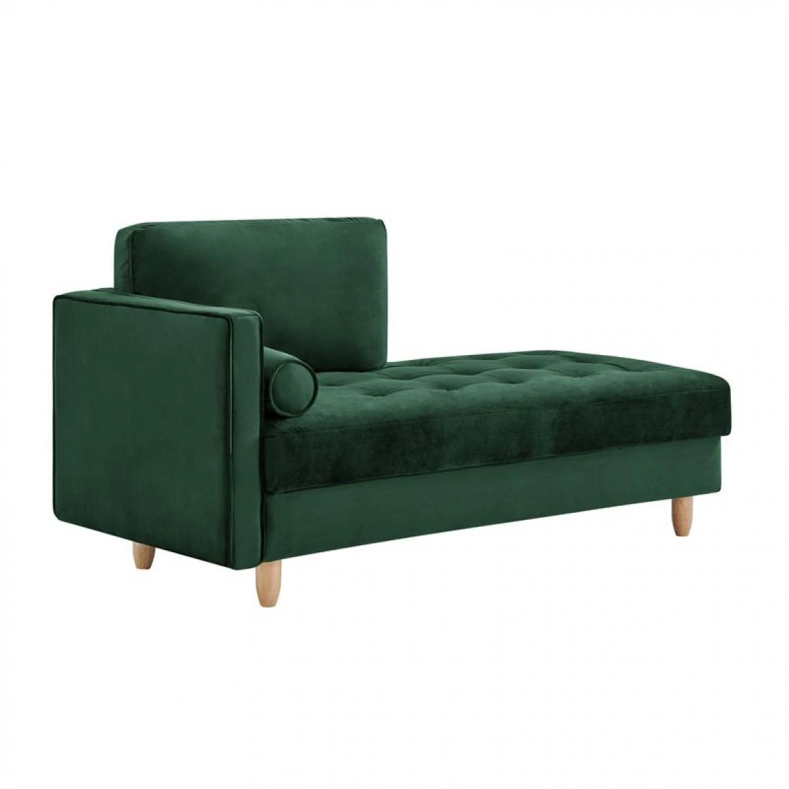 BUT Méridienne BOUDOIR Tissu Velours Vert 1 BUT Méridienne BOUDOIR Tissu Velours Vert