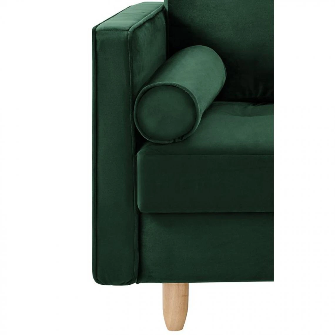 BUT Méridienne BOUDOIR Tissu Velours Vert 4 BUT Méridienne BOUDOIR Tissu Velours Vert – Image 4