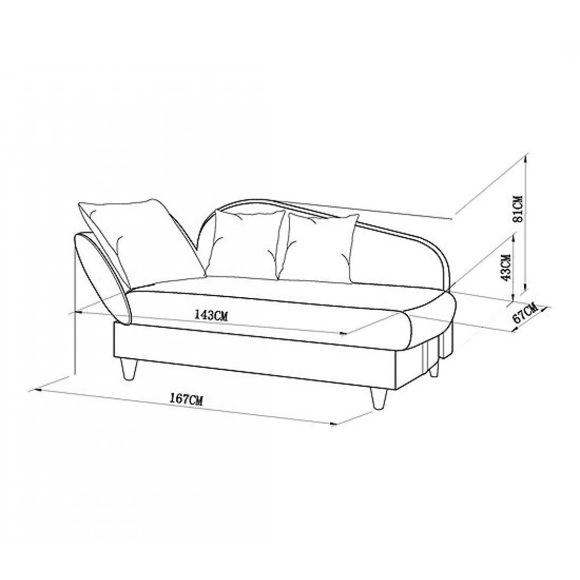 BUT Méridienne Convertible + Coffre LOLA Tissu Gris Clair 3 BUT Méridienne Convertible + Coffre LOLA Tissu Gris Clair – Image 3