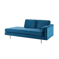 Vente-unique Méridienne Droite En Velours KAHEL - Bleu Canard -Magasin Joss & Main meridienne kahel 12111530 32128372 1140x1140