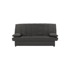 Marque Generique MILA Banquette Clic Clac 3 Places - Tissu Anthracite - Slyle Contempor...