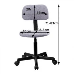 Hucoco MILIE | Chaise De Bureau Pivotant Pour Enfant En Tissu | Réglable En ... -Magasin Joss & Main milie chaise de bureau pivotant pour enfant en tissu reglable en hauteur 71 83 cm dossier ergonomique rouge 9726546 25182478 1140x1140