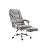 Icaverne Moderne Chaise De Bureau En Tissu Collection Quito Couleur Gris