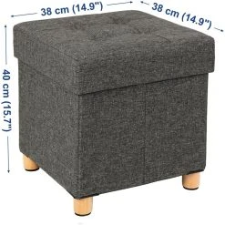 HELLOSHOP26 Pouf Coffre De Rangement Gain De Place 38 X 38 X 40 Cm Boîte Tabouret... 6 HELLOSHOP26 Pouf Coffre De Rangement Gain De Place 38 X 38 X 40 Cm Boîte Tabouret... -Magasin Joss & Main pouf coffre de rangement gain de place 38 x 38 x 40 cm boite tabouret pliable repose pieds 40 litres grise foncee 120000425 12690916 34082874 1140x1140