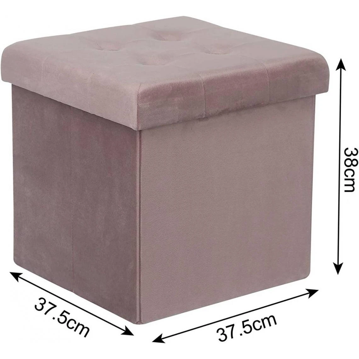 HELLOSHOP26 Pouf En Velours Avec Espace De Rangement Martin Rose 19_0000094 2 HELLOSHOP26 Pouf En Velours Avec Espace De Rangement Martin Rose 19_0000094 – Image 2