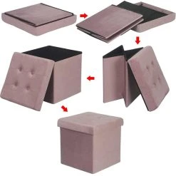 HELLOSHOP26 Pouf En Velours Avec Espace De Rangement Martin Rose 19_0000094 6 HELLOSHOP26 Pouf En Velours Avec Espace De Rangement Martin Rose 19_0000094 -Magasin Joss & Main pouf en velours avec espace de rangement martin rose 190000094 11032036 28816210 1140x1140