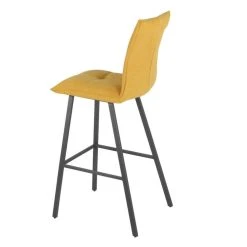 Tousmesmeubles Quatuor De Chaises De Bar Métal/Tissu Jaune - FRESNO -Magasin Joss & Main quatuor de chaises de bar metaltissu jaune fresno 12503916 33410086 1140x1140