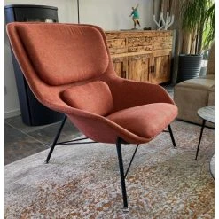 Mathi Design ROCKWELL - Fauteuil Design En Tissu Orange -Magasin Joss & Main rockwell fauteuil design en tissu orange 7364824 18512328 1200x1200
