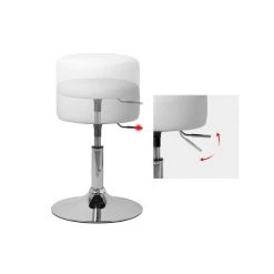 ML Design Modern Living Set De 2 Tabouret De Travail Blanc Cuir Synthétique Réglable En Haut... -Magasin Joss & Main set de 2 tabouret de travail blanc cuir synthetique reglable en hauteur 52 65 cm 11702094 30836914 1140x1140