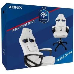 Siege Gaming - KONIX - Blanc - Sous Licence Officielle FFF -Magasin Joss & Main siege gaming konix blanc sous licence officielle fff 10604228 27583064 1140x1140