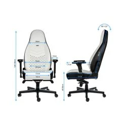 Noblechairs ICON - Blanc/Noir -Magasin Joss & Main siege icon blancnoir 2