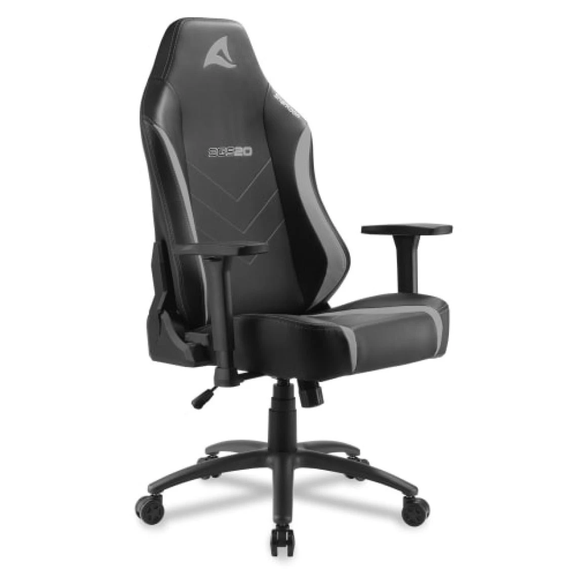 Sharkoon Silla Gaming SGS20 Siège Gamer Accoudoir Rigide Simili Cuir Noir Gris 3 Sharkoon Silla Gaming SGS20 Siège Gamer Accoudoir Rigide Simili Cuir Noir Gris – Image 3