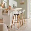 SoBuy® FST86-W Tabouret De Bar Tabouret Haut De Bistrot Cuisine Chais...