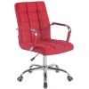 Icaverne Stylé Chaise De Bureau Collection Helsinki Tissu Couleur Rouge