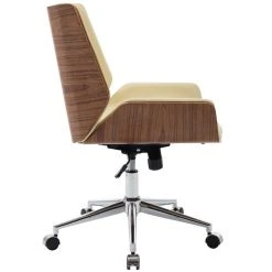 Icaverne Stylé Chaise De Bureau Sri Jayawardenapura En Simili Cuir Couleur Noi... -Magasin Joss & Main style chaise de bureau sri jayawardenapura en simili cuir couleur noix creme 8930157 23132757 1140x1140