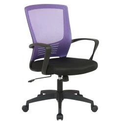 Icaverne Sublime Chaise De Bureau Dodoma Couleur Noir / Violet