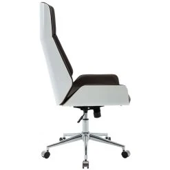 Icaverne Superbe Chaise De Bureau En Similicuir Serie Castries Couleur Marron B... -Magasin Joss & Main superbe chaise de bureau en similicuir serie castries couleur marron blanc 8935063 23141955 1140x1140
