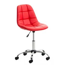 Icaverne Superbe Chaise De Bureau Reference Sanaa En Similicuir Couleur Rouge