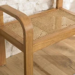 MACABANE Tabouret 1 Place Bois De Mindi Et Rotin Naturel -Magasin Joss & Main tabouret 1 place bois de mindi et rotin naturel 3387788 6354904 4 1140x1140